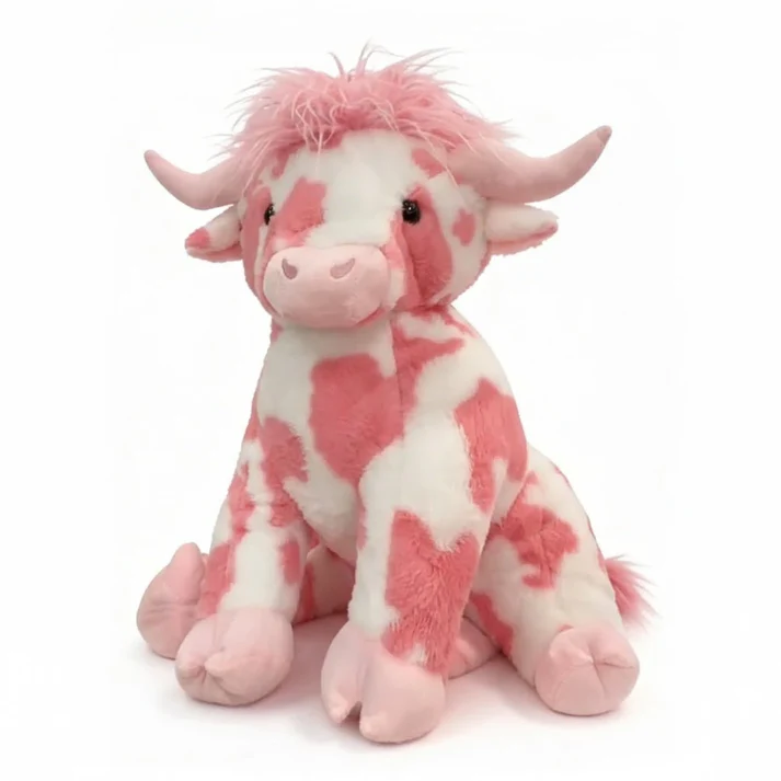 Valentine Highland Cow Plush